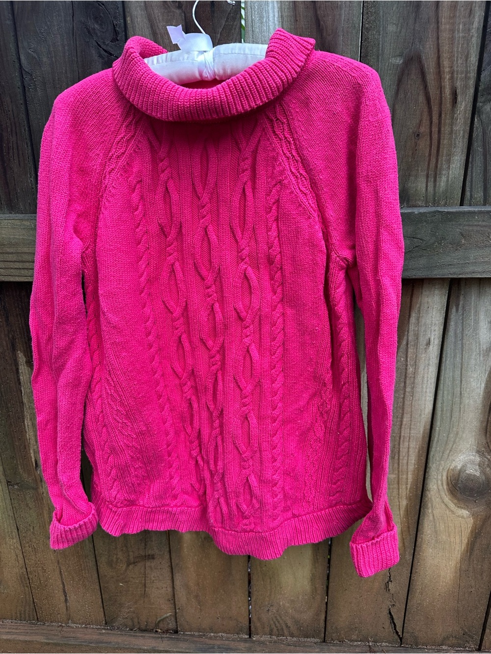 Talbots pink cotton sweater